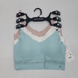Lucky Brand Lace Trim Bralette Set